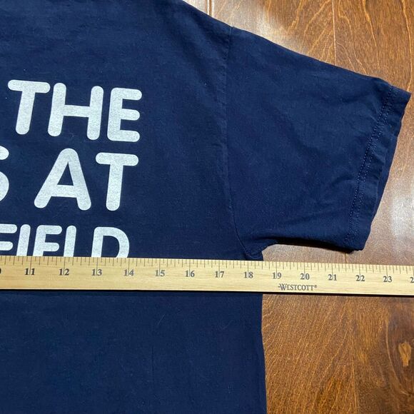 Fruit Of The Loom MLB Atlanta Braves Navy Red CHOA Graphic Tee Men's Medium - Picture 6 of 7